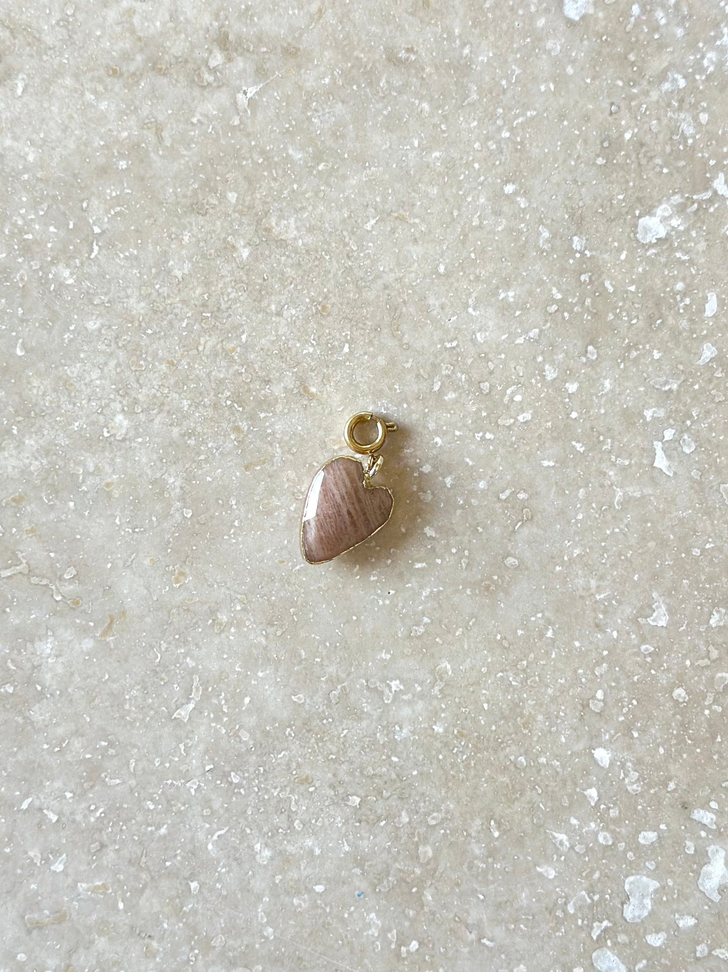 Pendentifs cœur en pierres naturelles
