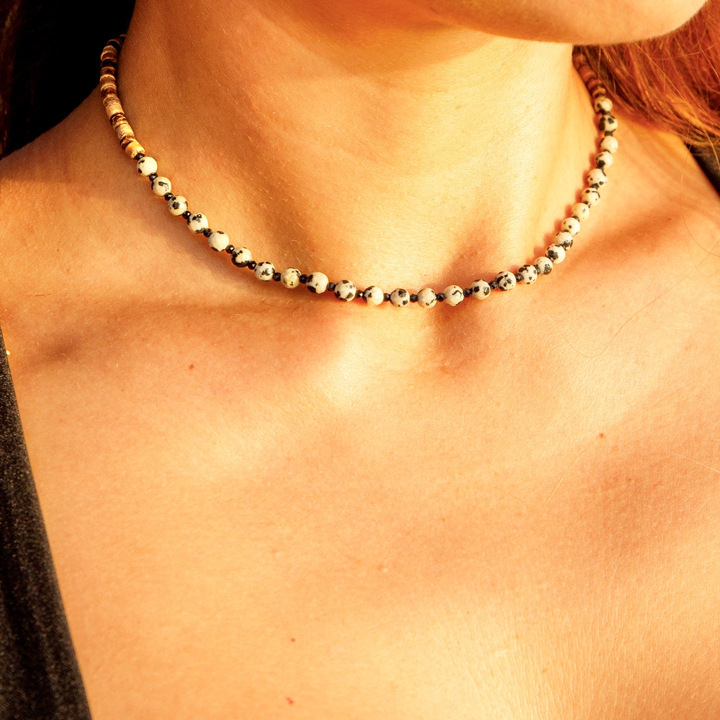 Collier Spinelle et Jaspe