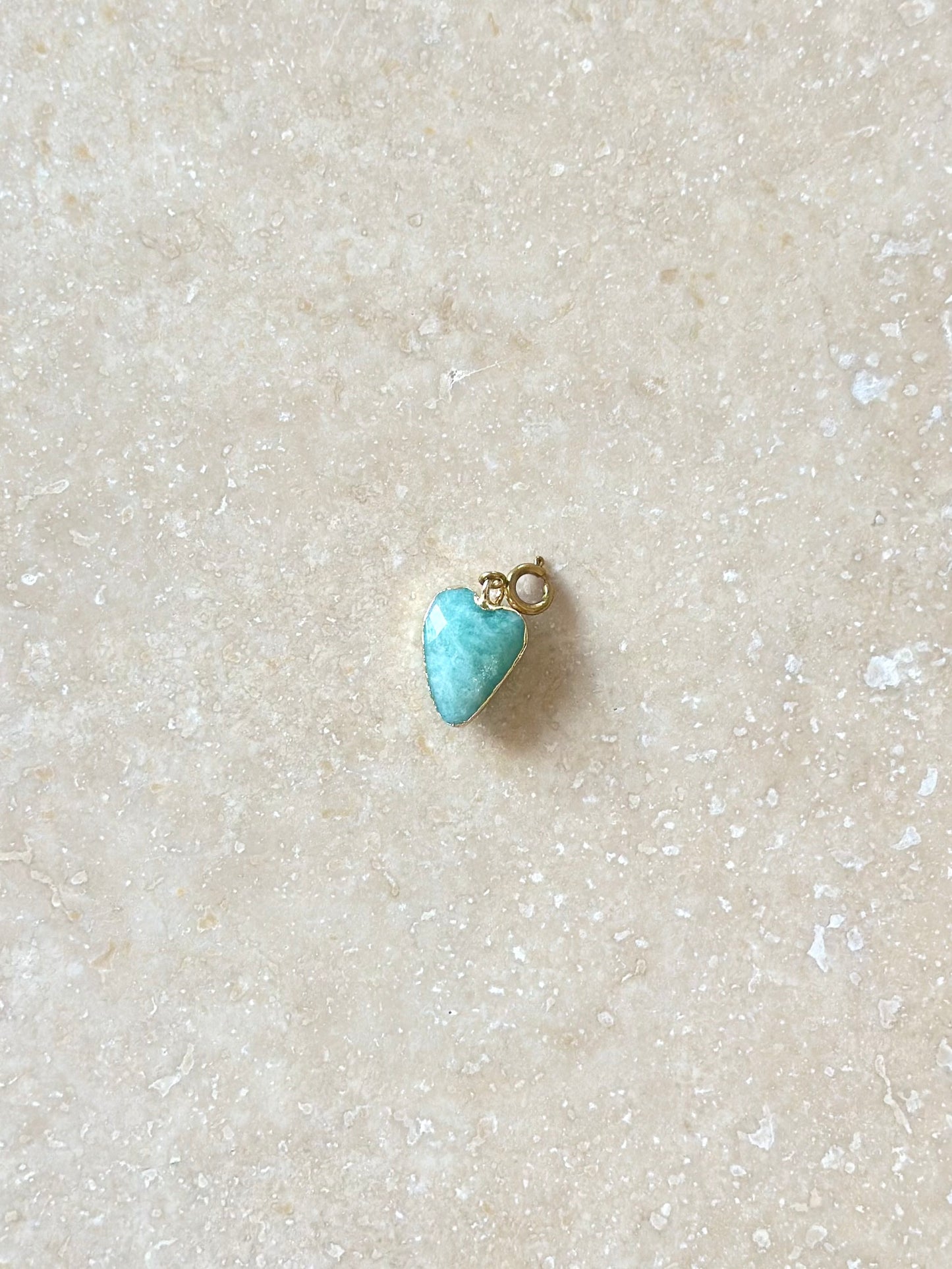 Pendentifs cœur en pierres naturelles