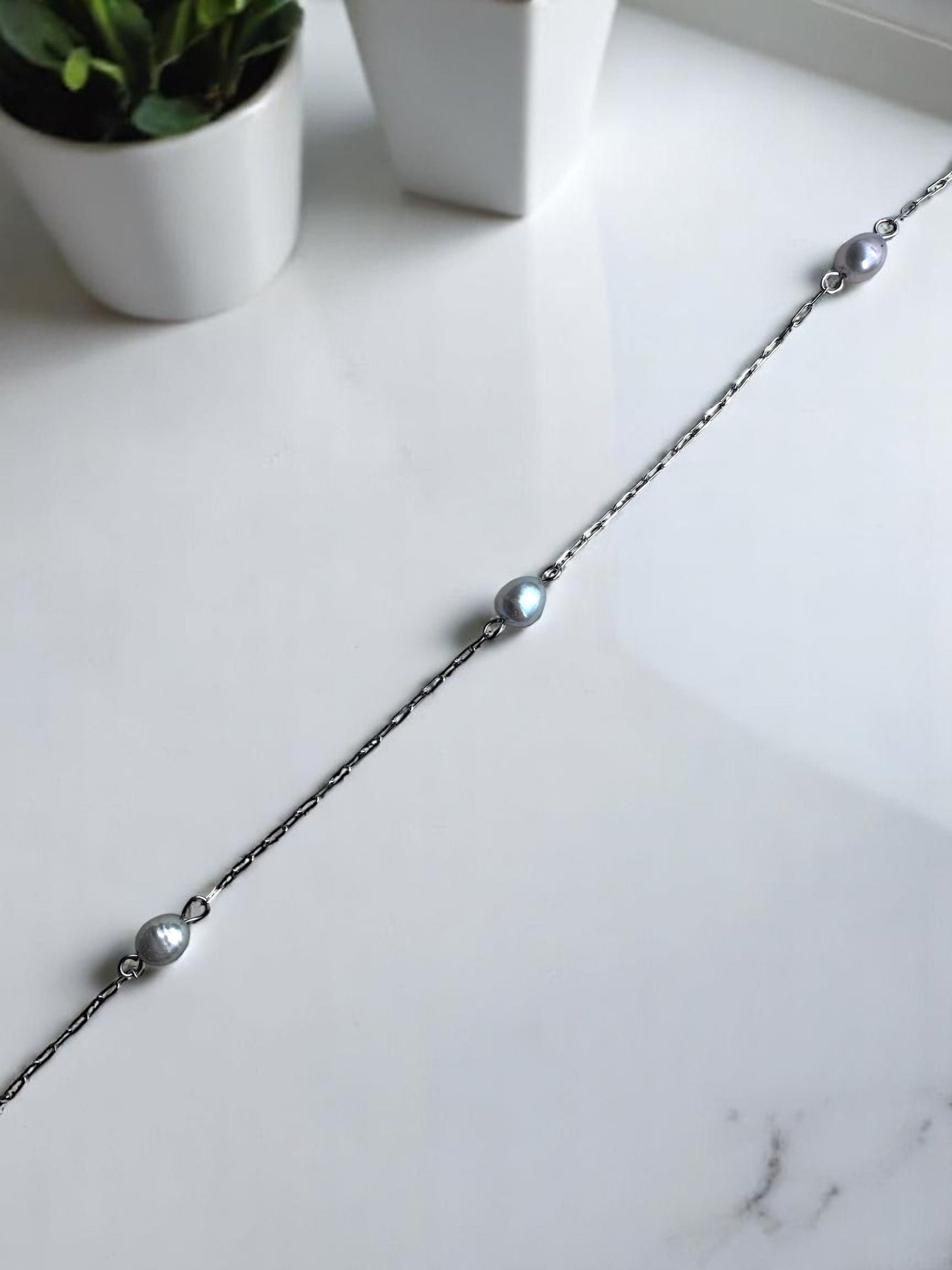 Bracelet de Cheville perles d’eau douce
