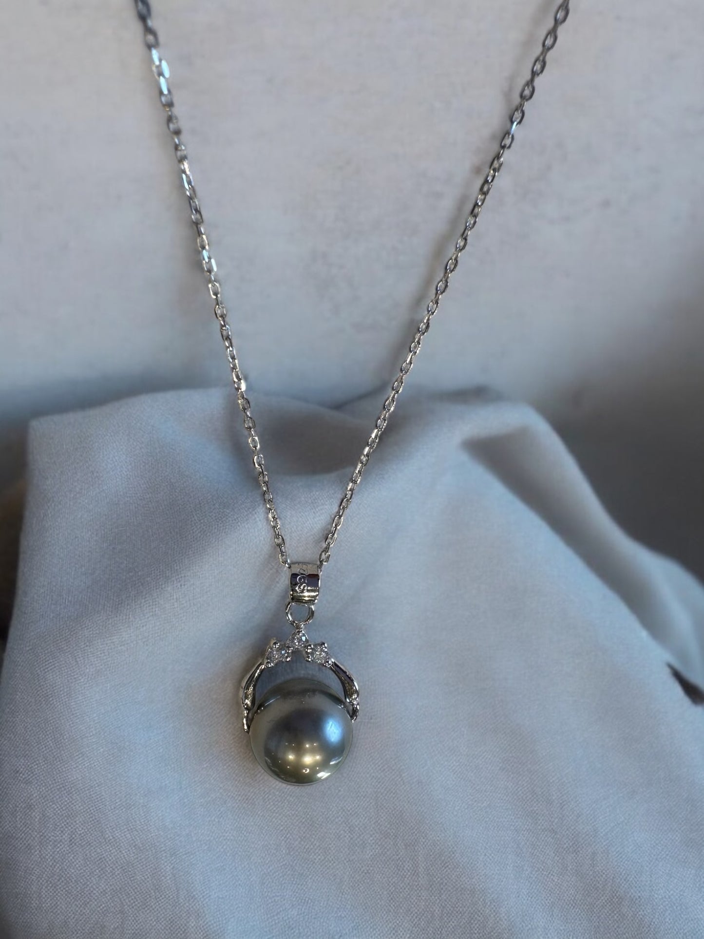 Collier Perle de Tahiti sur Argent 925