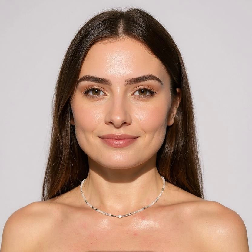 Collier Pierre de lune arc-en-ciel — Intuition, Féminin, Fluidité
