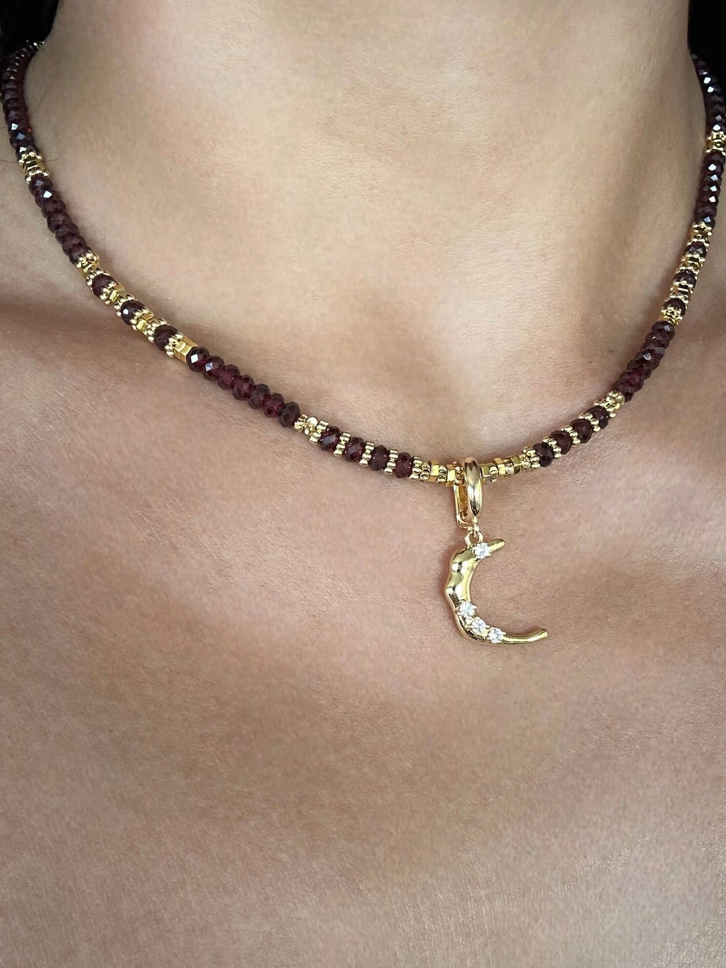 Collier Grenat et Hématite – Vitalité et Ancrage