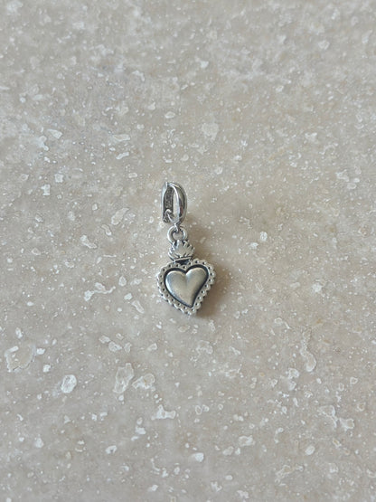 Pendentifs argenté œil, cœurs, coquillages