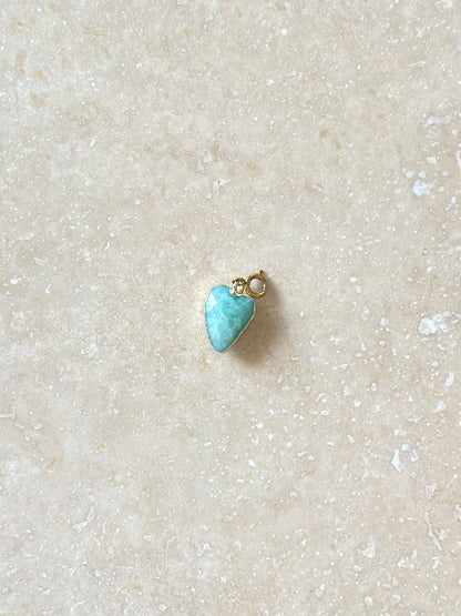 Pendentifs cœur en pierres naturelles