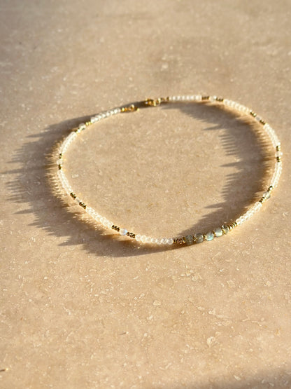 Cristal de roche & Labradorite – Clarté et protection