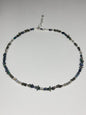 Collier opalescent, talisman – Opale noire d’Éthiopie, Pyrite et Labradorite | Protection, ancrage et lumière intérieure