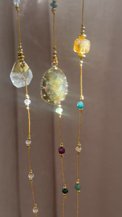 Collier Citrine & Apatite – Expression claire et élan solaire